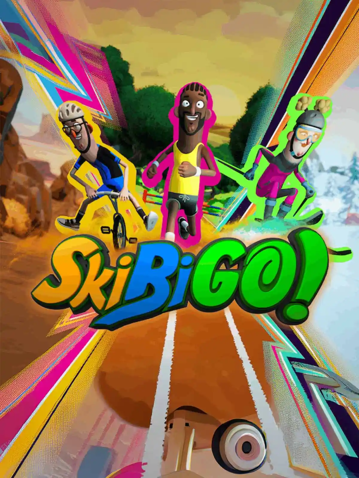 Ski Bi Go QBIX VR sports game in Hurricane Utah fast paced multiplayer skiing and biking challenge